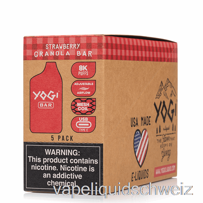 [5er-Pack] Yogi Bar 8000 Einweg-Vaporizer Ohne Nikotin
